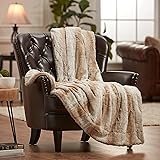 Chanasya Premium Faux Fur Ombre Throw Blanket