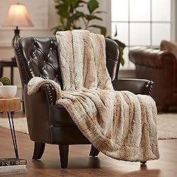 Chanasya Premium Faux Fur Ombre Throw Blanket