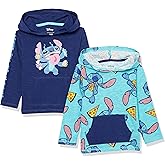 Amazon Essentials Disney | Marvel | Star Wars Boys and Toddlers' Lightweight Hooded Long-Sleeve T-Shirts, Pack of 2
