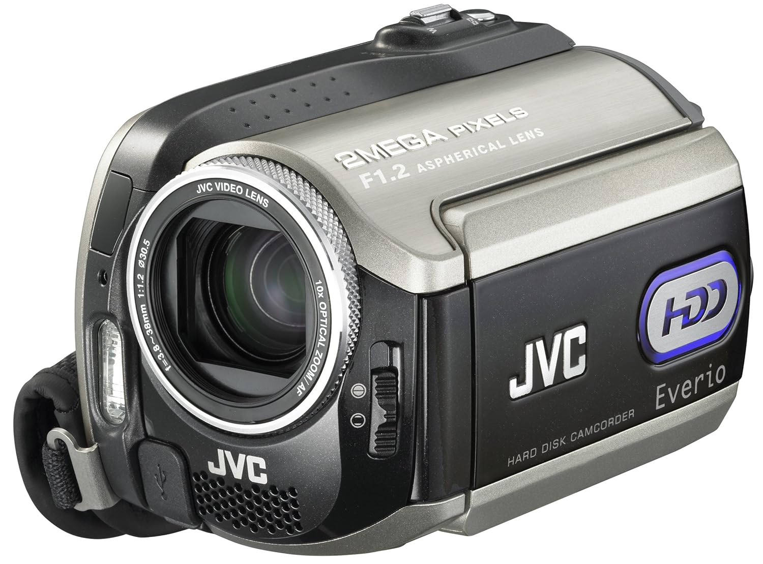 Amazon.com : JVC Everio GZMG255 2MP 30GB Hard Disk Drive Camcorder with 10x  Optical