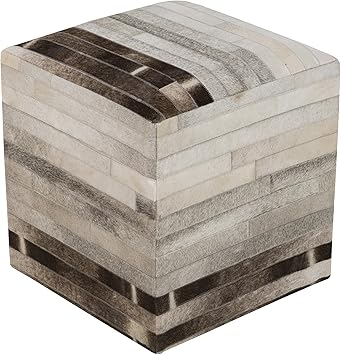 picture Hair On Hide Pouf https www amazon com surya pouf 243 100 percent 18 inch ivory dp b00h92sn1a