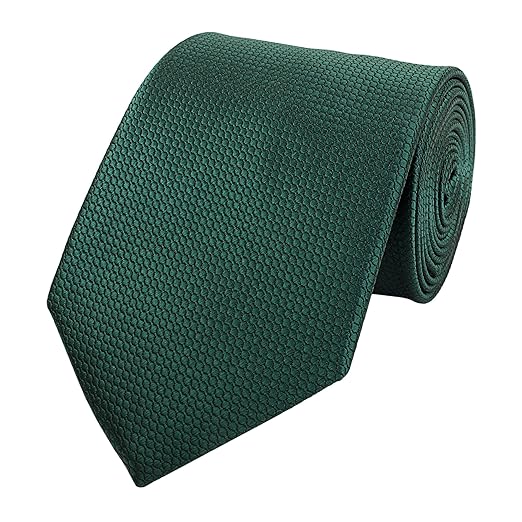 Fabio Farini elegante, grüne 8 cm Krawatte mit Struktur, für jeden Anlass