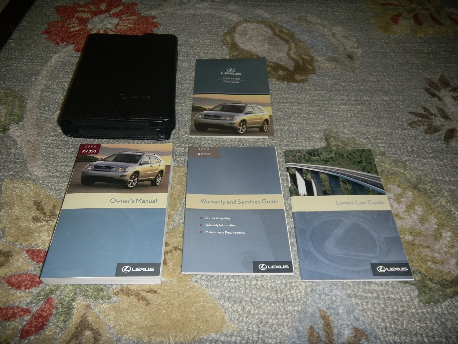 Amazon.com : 2008 Lexus RX350 owners manual set with case : Everything Else