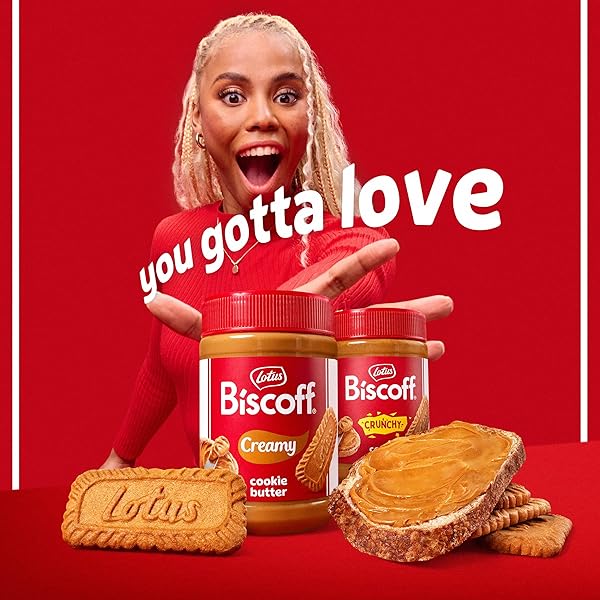 LOTUS BISCOFF COOKIE BUTTER SPREAD, CREAMY, NON GMO + VEGAN, 25.4OZ
