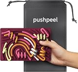 Pushpeel Sensory Activity Board Silicone Fidget Toy 11 Strings Travel Bag view 7