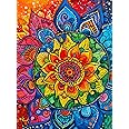 Cross & Glory - Rainbow Mandala Mirage - 1000 Piece Jigsaw Puzzle for Adults | Mesmerizing Colorful Design | Premium Quality | 20x27 Inches | Perfect for Family Fun