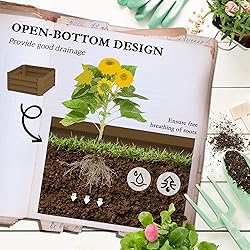 Outsunny Galvanized Raised Garden Bed, 55" Tall