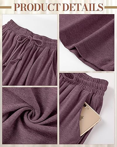 thumbnail image 2 of Neer 3 Pack Womens Plus Size Lounge Pants, Wide Leg Jamaica 2 of 13