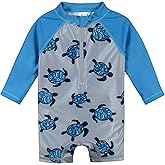 Gerber Baby-Boys Toddler Long Sleeve One Piece Sun Protection Rashguard Swimsuit