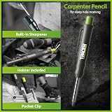 Tracer Deep Hole Construction Pencil Pen Kit 6 Leads Site Holsters Carpenter view 3