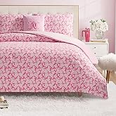 Juicy Couture Plush Reversible Gothic Leopard 3-Piece Twin/Twin XL Comforter Set with Decorative Pillow