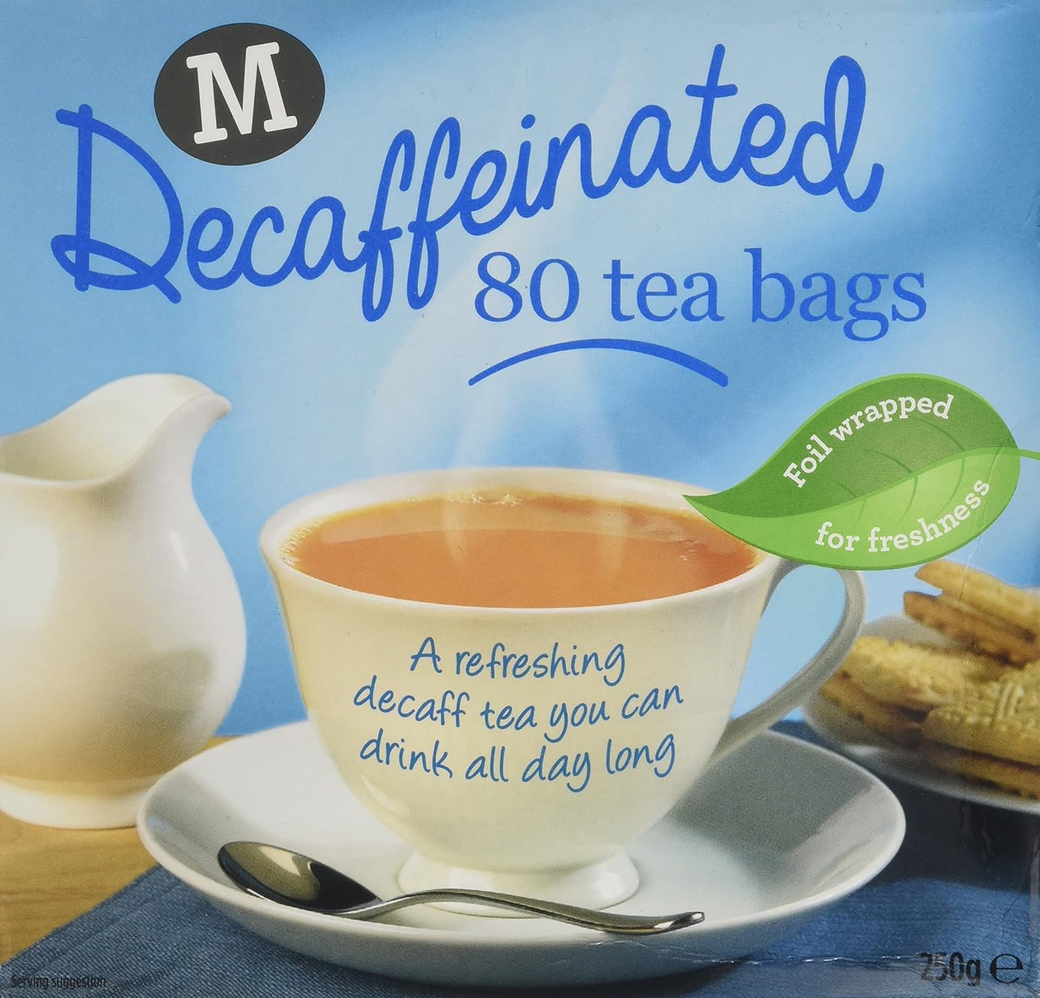 Morrisons Decaffeinated Tea Bags, 250 g, Pack of 12 x 80 Bags Amazon