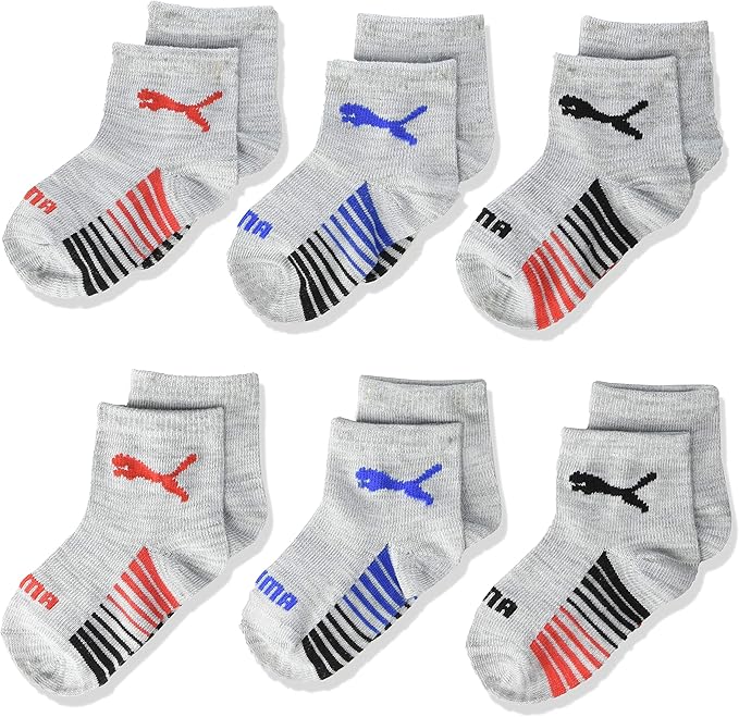 PUMA babyboys Infant 6 Pack Anklet Socks Socks Amazon.ca Clothing