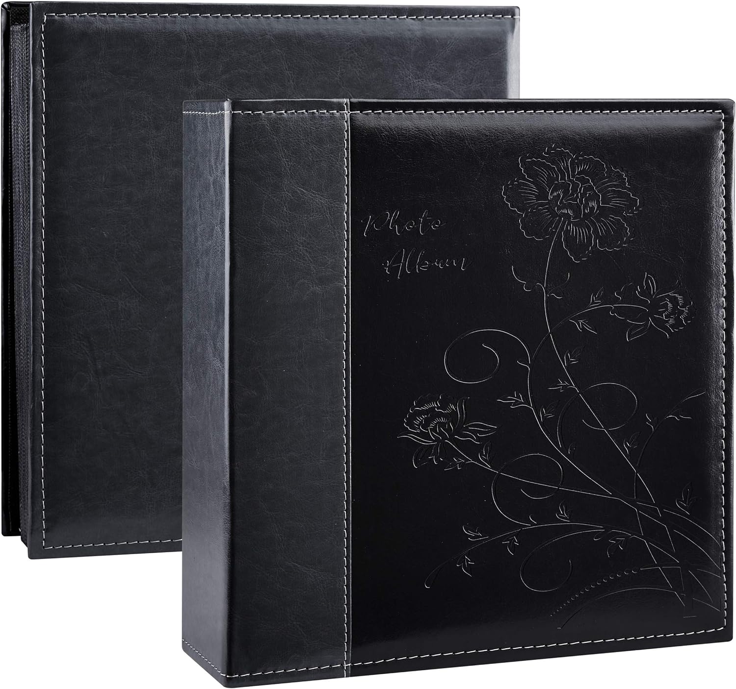 Photo Albums, Frames & Accessories - Artmag Photo Album 4x6 1000 Photos, Large Capacity Wedding Family Leather Cover Picture Albums Holds Horizontal and Vertical 4x6 photos with Black Pages(Black)