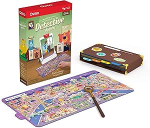 Osmo - Detective Agency - Ages 5-12 - Solve Global Mysteries - STEM Toy - For iPad or Fire Tablet (Osmo Base Required)