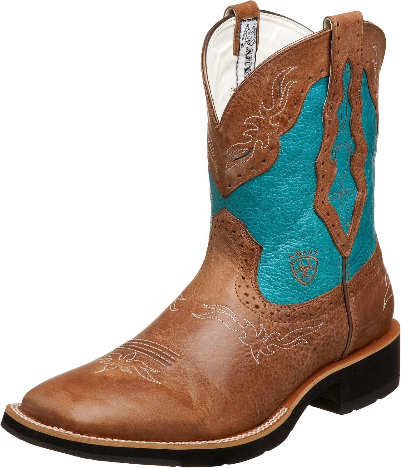 Ariat Women's Show Baby Square Toe Boot, Shallot/Ocean