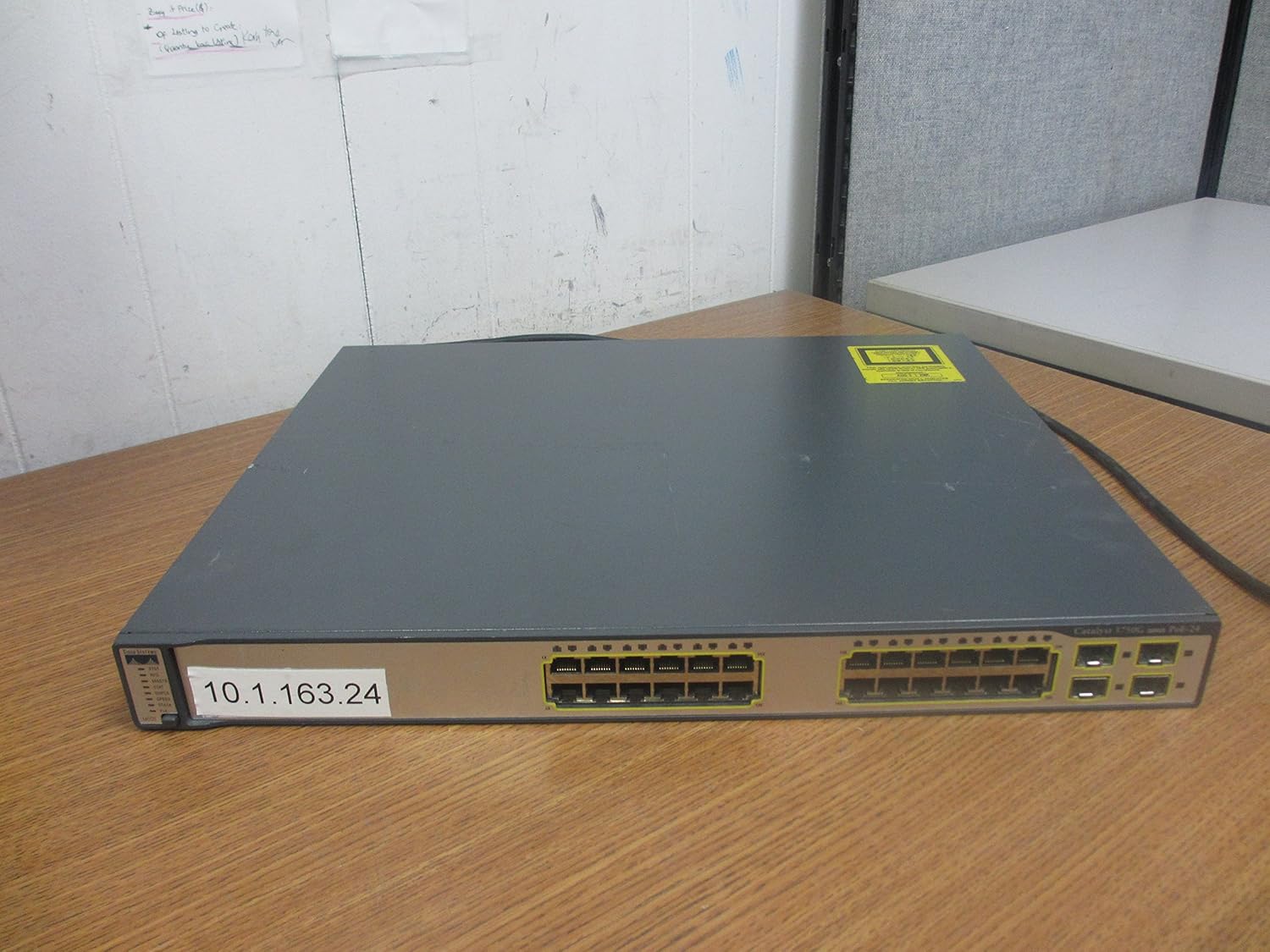 Cisco Catalyst 3750G Series POE 24 WS C3750G 24PS S V02 Gestionado