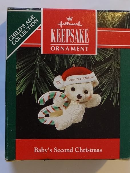 hallmark baby 2nd christmas ornaments