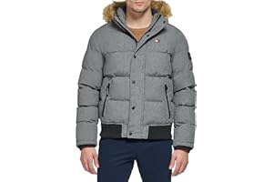 Tommy Hilfiger Men's Arctic Cloth Quilted Snorkel Bomber Jacket (Standard and Big & Tall)