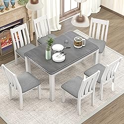 XD Designs Rustic 7-Piece Kitchen Dining Table