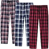 Womens Cotton Pajama Pant with Pocket Plaid Lounge Bottom Home Casual Loungewear Sleepwear Pjs Pant