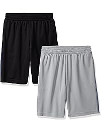 Amazon Essentials Boys' 2-Pack Mesh Short