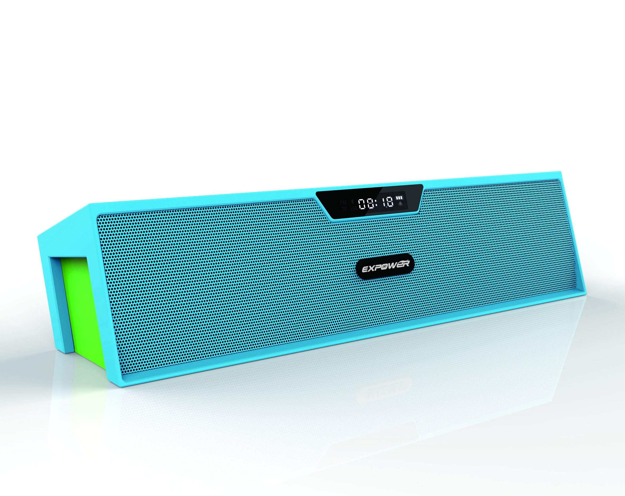Expower Bookshelf Furnishings Computer Desk Home Wireless Bluetooth Speaker Microphone Fm Radio Alarm Clock Aux Input Blue Green Buy Online In Antigua And Barbuda At Antigua Desertcart Com Productid