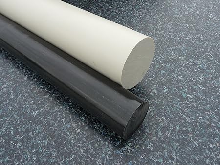 Rundstab aus PP grau Ø 50 mm, Lang 1000 mm Kunststoffrundstab