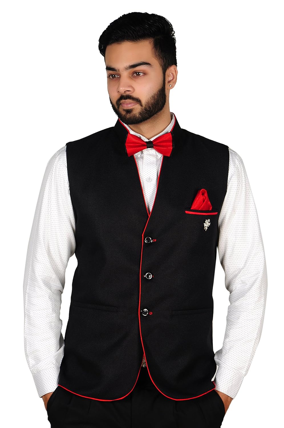 oora hartmann men's cotton blend woven nehru jacket
