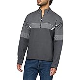 BOSS mens Jacquard Two Tone Pixel Quarter Zip Sweatshirt