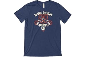 Smack Apparel Chicago Football Fans. Bear Down Drink Up! T-Shirt (Sm-5X)