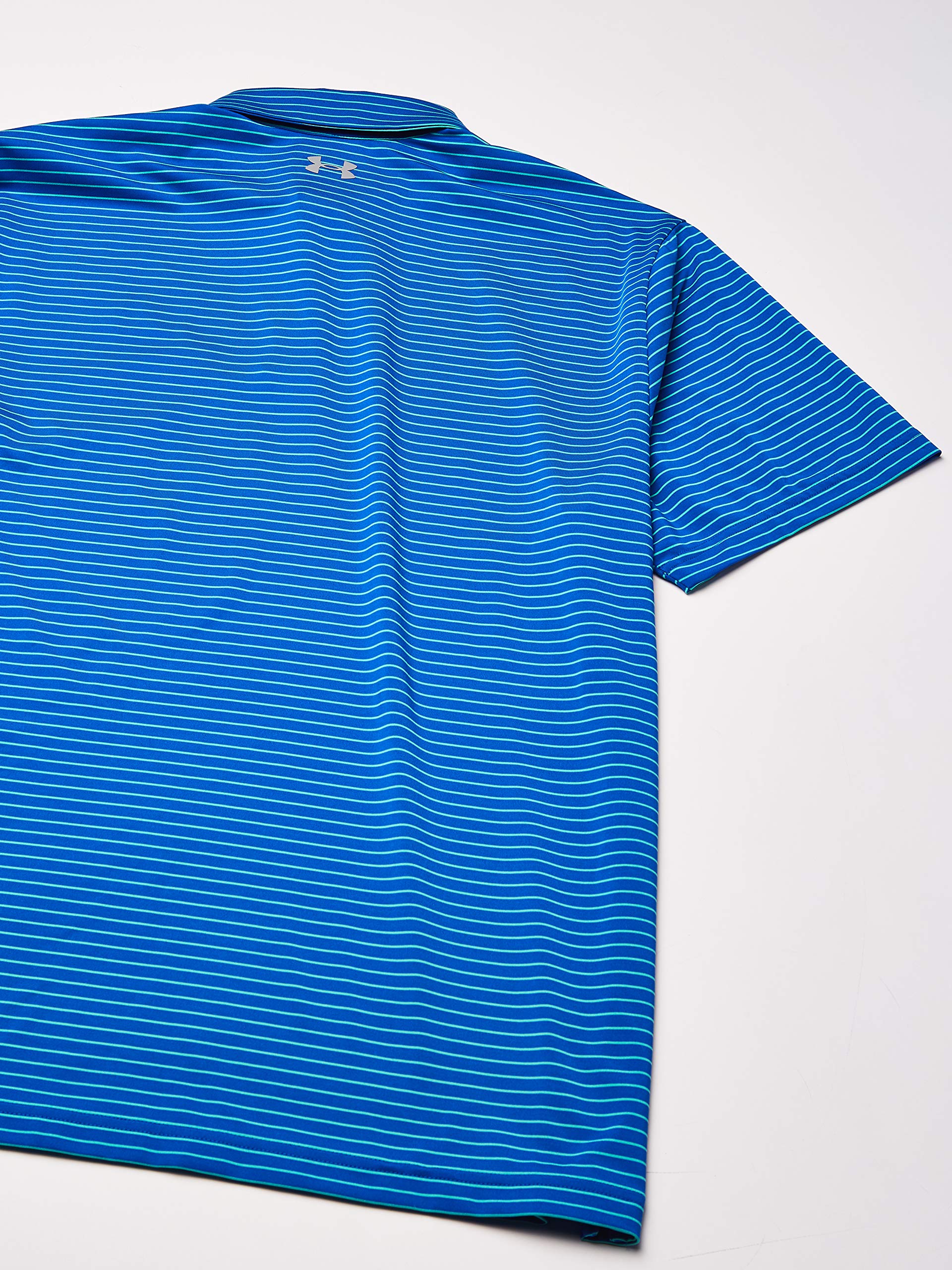 Under Armour Jordan Spieth UA Playoff Stripe Golf Polo Shirt Blue