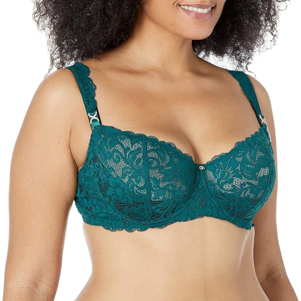 Aubade Women's Coeur A Corps Lingerie Set - Flocked Floral Braid & Guipure Lace With Jewel Details - View #3