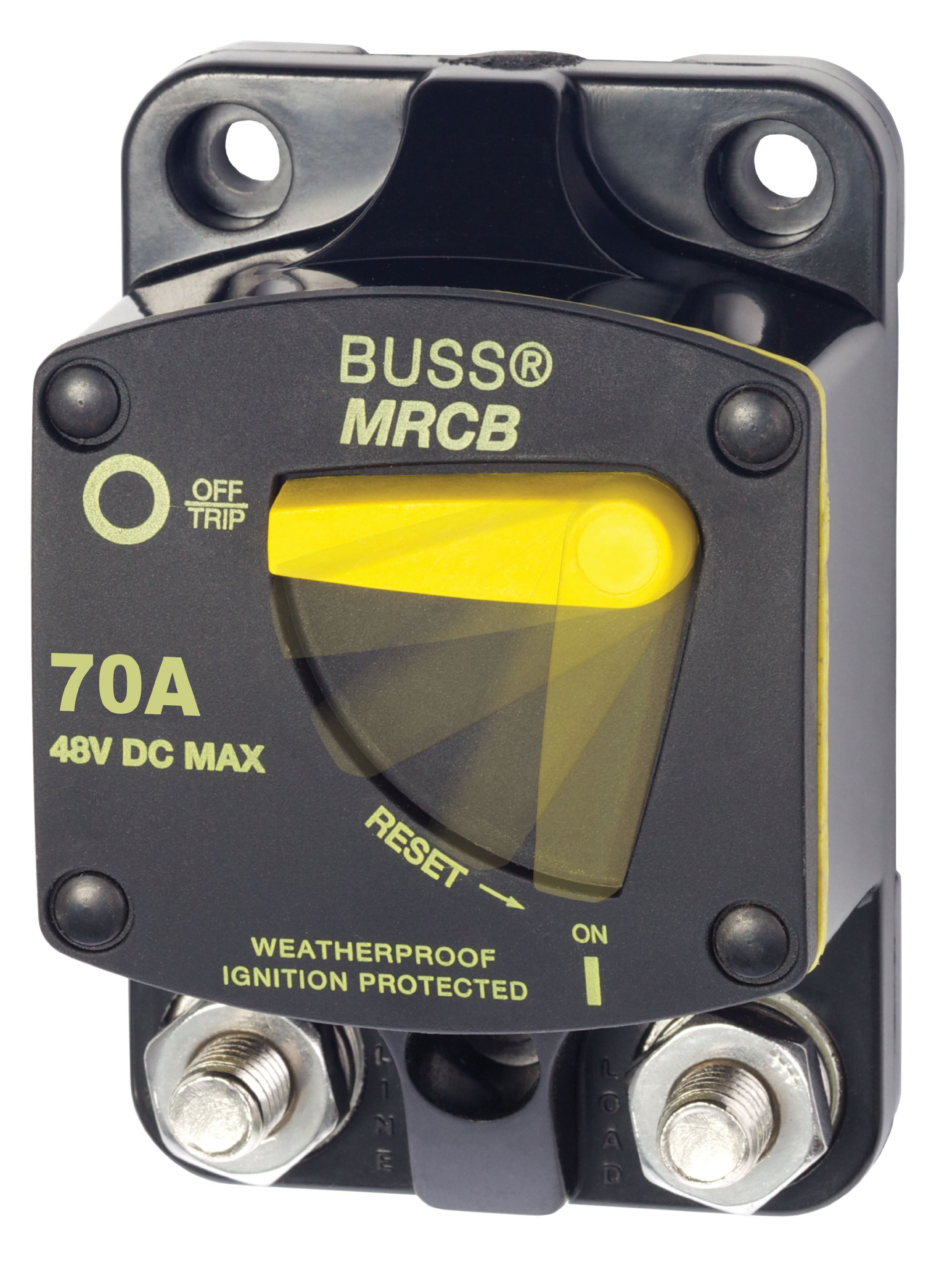 Blue Sea Systems7142 187 Series Circuit Breaker, Surface Mount, 80A DC