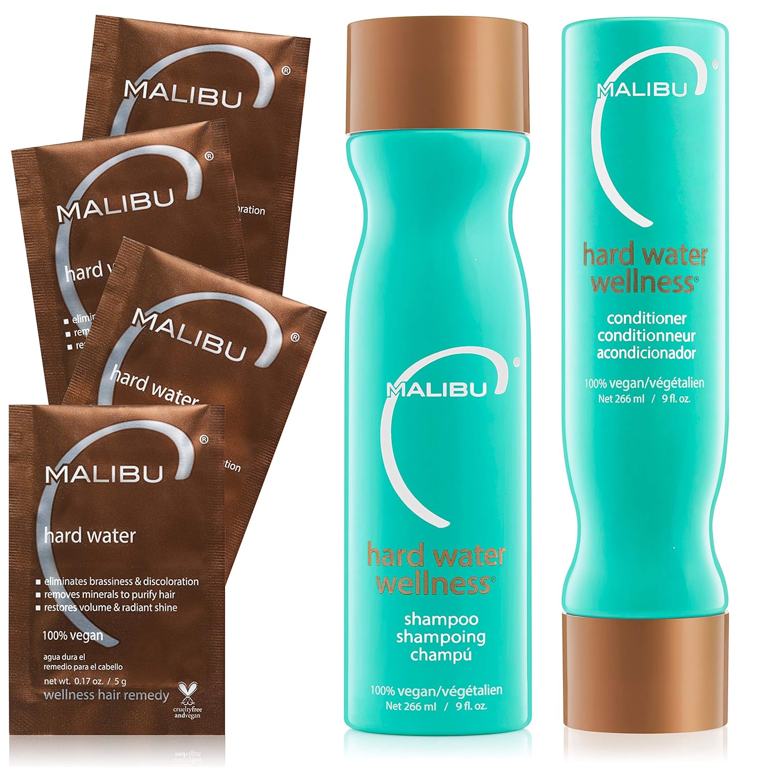 Amazon Com Malibu C Natural Protective Hard Water Wellness Kit