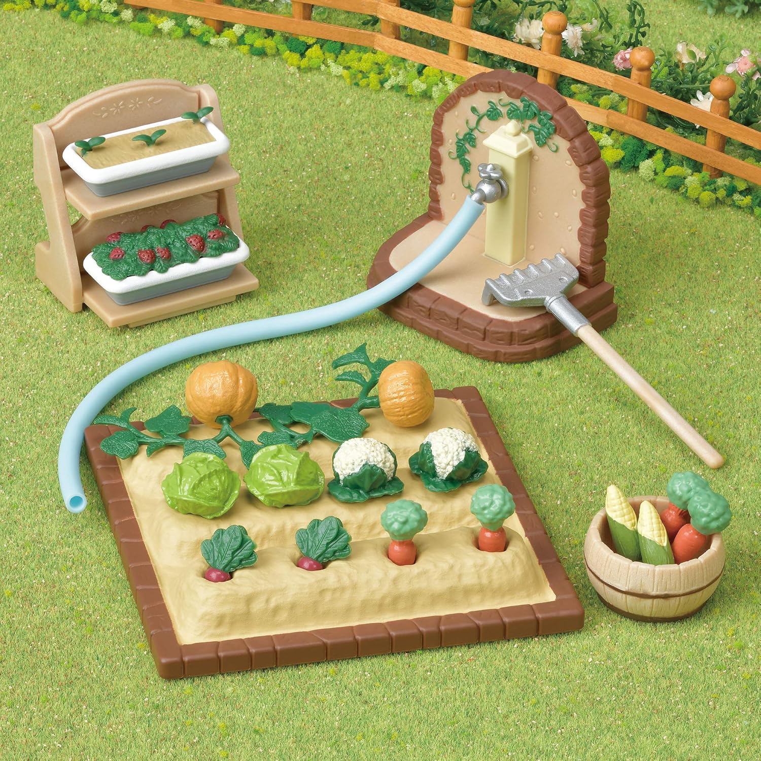 sylvanian families vegetable garden set