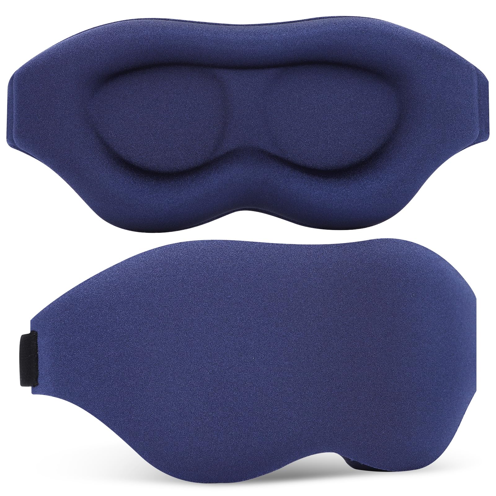Photo 1 of Patented Design 3D Sleep Mask, Zero Eye Pressure Sleep Masks for Women & Men, 100% Light Blocking Eye Masks for Sleep for Traveling, Nap, Yoga, Adjustable Strap Sleeping Eye Mask, Side Sleeper (Blue)