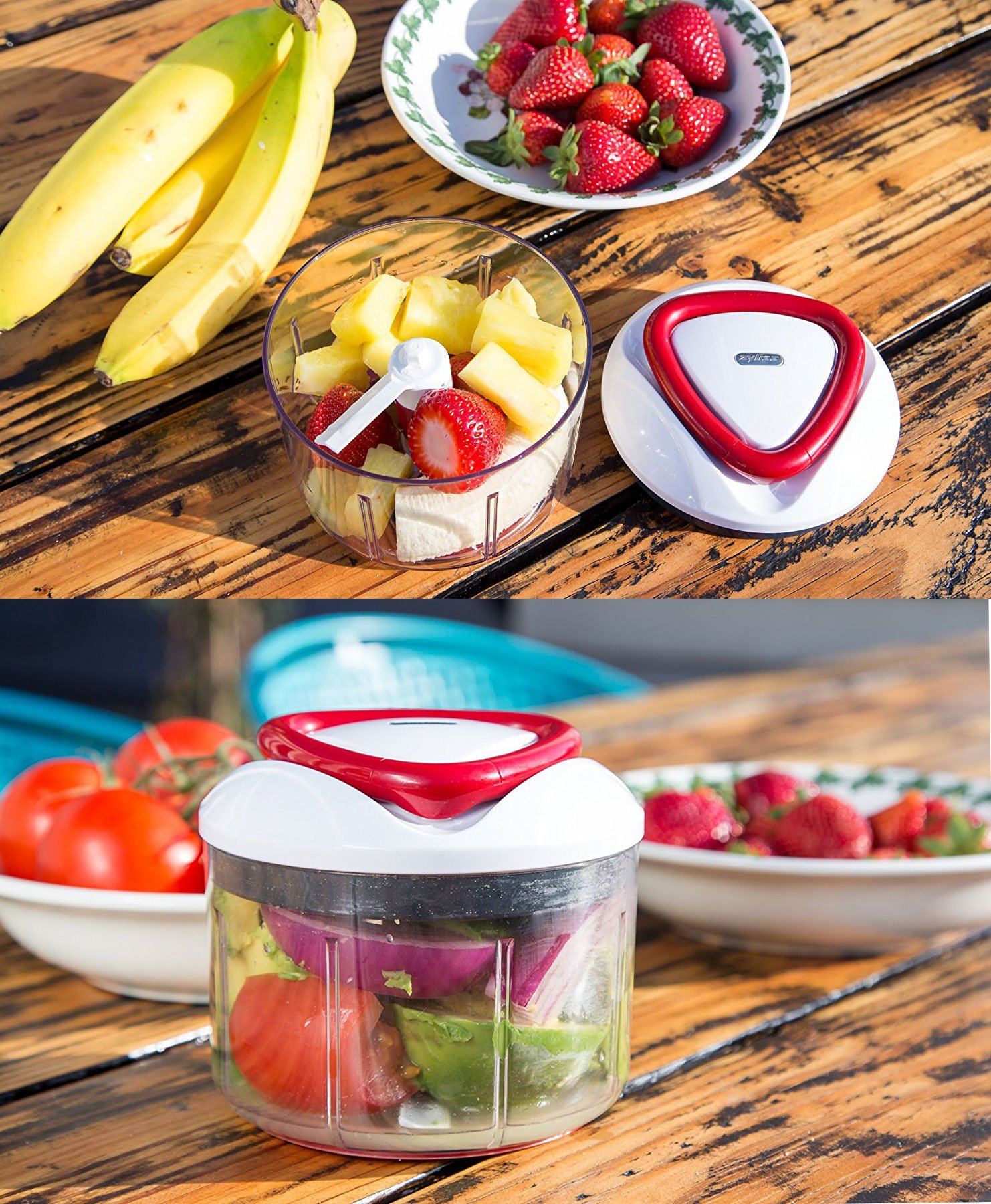 ZYLISS Easy Pull Food Chopper and Manual Food Processor Vegetable