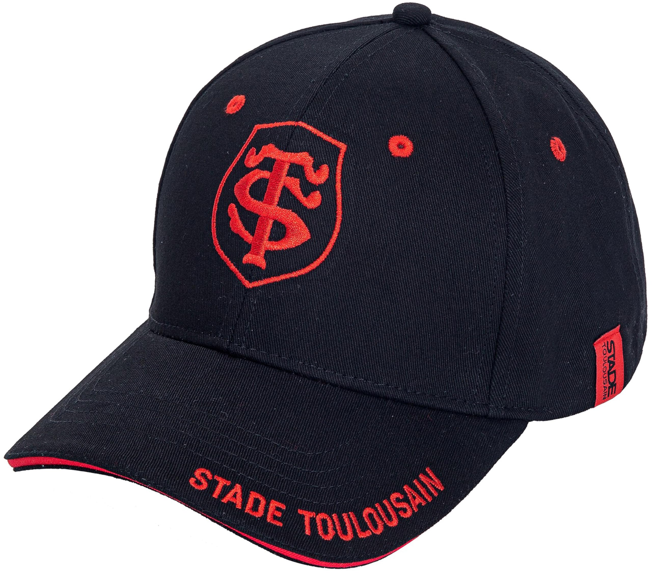 STADE TOULOUSAIN Toulouse Cap - Official Collection Adjustable Size, Black, One Size