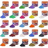 MTBJZJ Mica Powder for Resin, 25 Colors - 20g/Bottle of Epoxy Resin Color Pigment,for Candle Dye, Lip Gloss Pigment, Soap Making, Slime Colorant, Paint, Bath Bombs,Nail Polish and Eye Shadow
