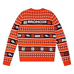 FOCO Standard NFL Big Logo Ugly Sweater, Team Color