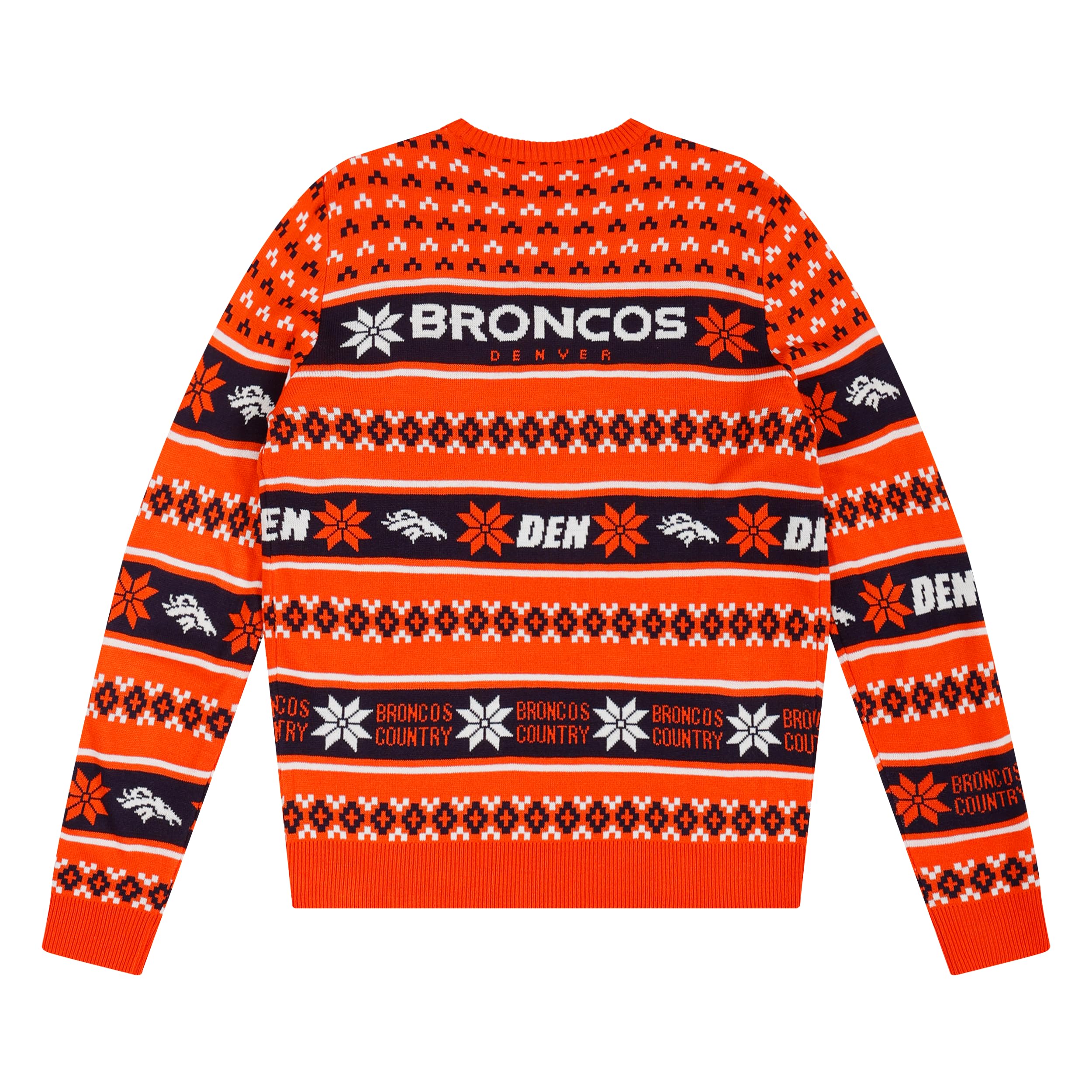 FOCO Standard NFL Big Logo Ugly Sweater, Team Color