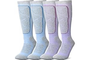 ODTMGER Merino Wool Ski Socks for Kids & Adults,Cold Weather for Ski,winter,Warm Over-The-Calf Socks, Winter activities.