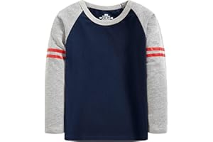 Cadidi Dinos Boys Girls Long Sleeve Shirts Cotton Casual Crewneck Printed Kids T-Shirts