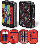 Marvel Avengers Pencil Case with Stationery Included Large Double Zip view 1