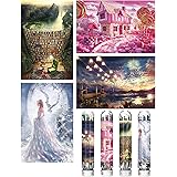 Mini Jigsaw Puzzles for Adults (4 Packs) Double-Sided Puzzle with Reference Blueprint, Micro Puzzle, Comes with Tweezers for 