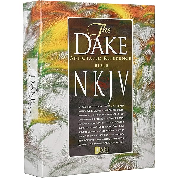 Dake NKJV Black Bonded Leather, Medium Print: Finis Dake