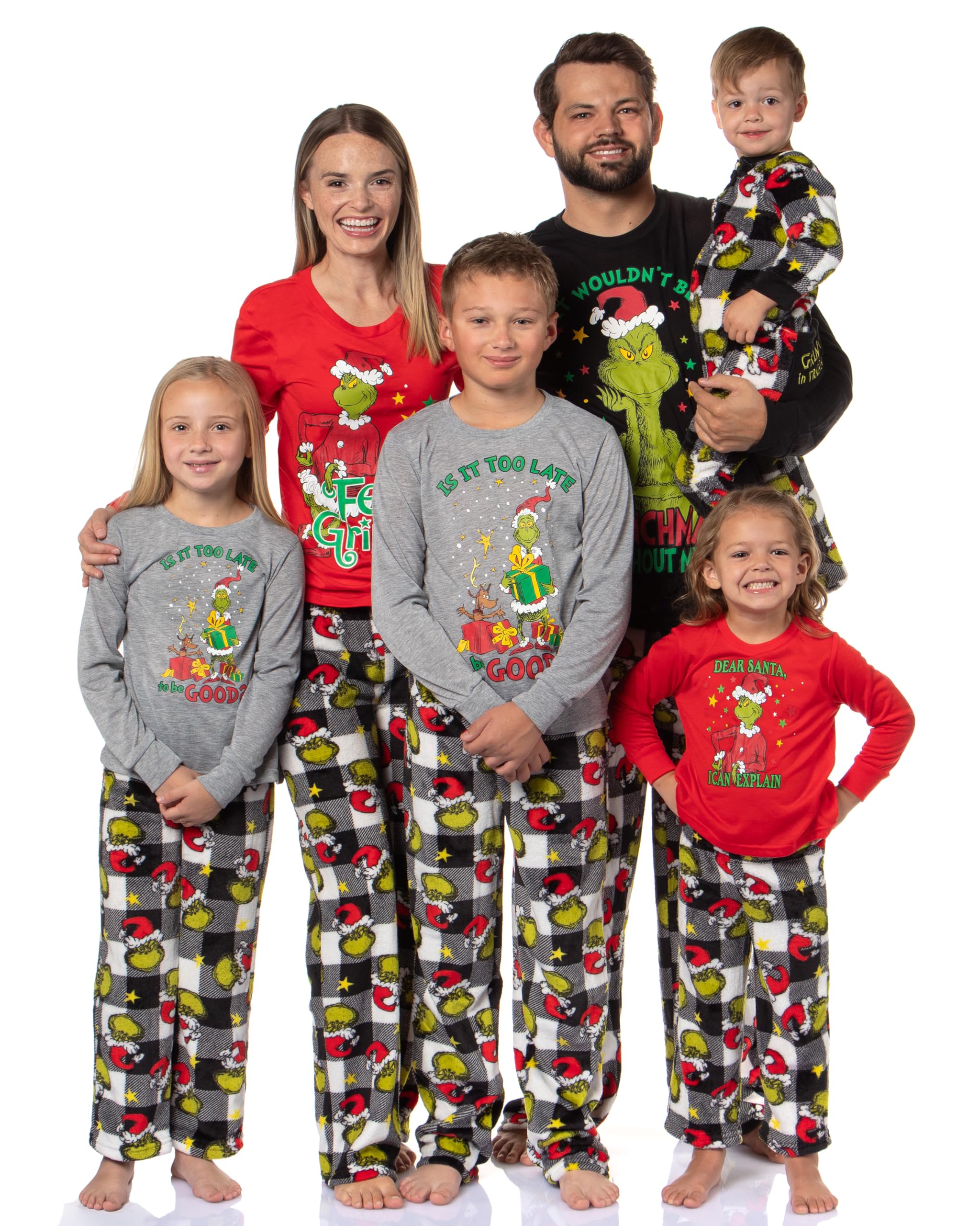 The Grinch Pajama Set Toddler Dr Seuss The Grinch Dear Santa Christmas ...