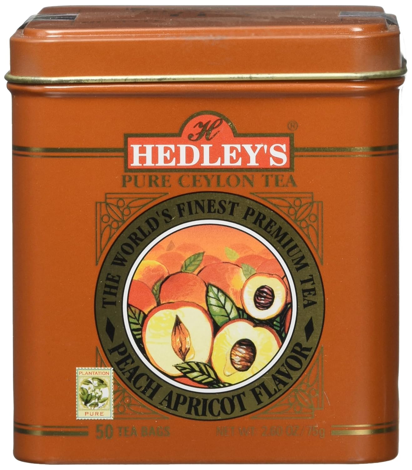 Hedley's Peach Apricot Flavor Tea Bags Grocery & Gourmet