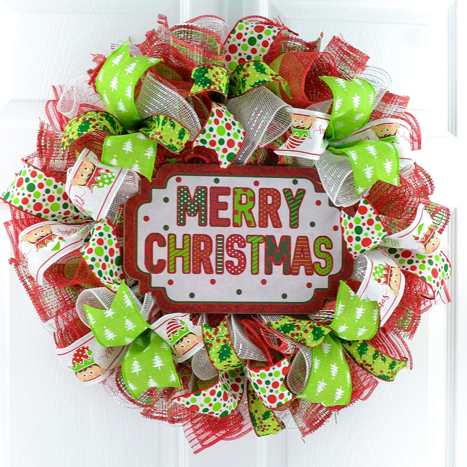 merry christmas outdoor wreath